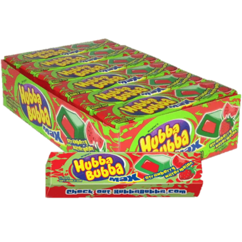 Hubba Bubba Strawberry Watermelon 18 units (5 pc/unit) from Mexmax INC.