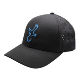 Black/Carolina Blue Eagle Performance Hat from Talon Golf LLC