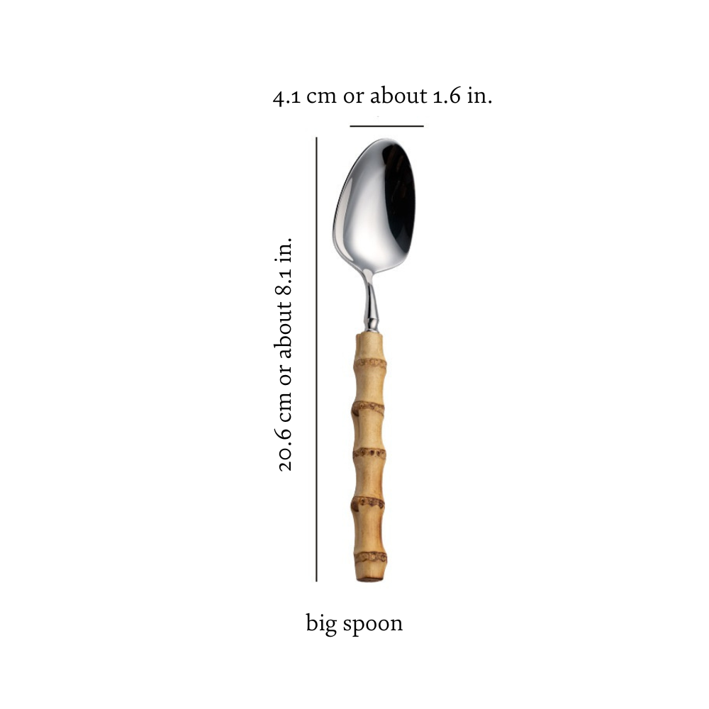Natural Bamboo Flatware Set from Moderny