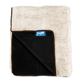 PupProtector™ Waterproof Throw Blanket - White with Brown Accents from Paw.com