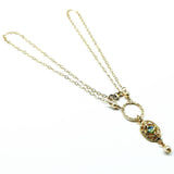 14 K Gold-Filled Hammered Open Circle Filigree Necklace from Alexa Martha Designs