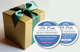 Two Gourmet Body Butters: Unscented and Lavender Vanilla #14 from Dr. Cole's Herbal Remedies