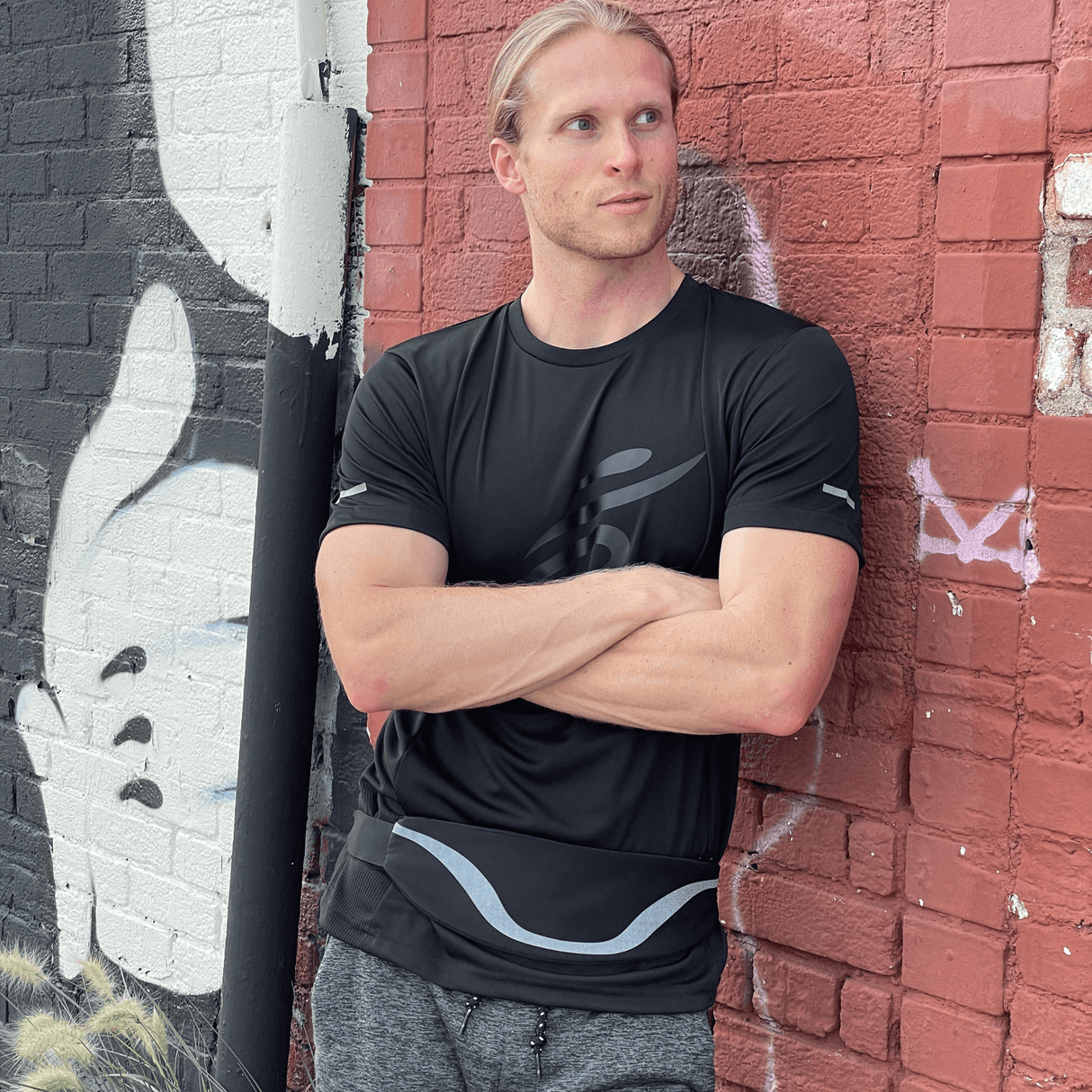 Water-Resistant Sport Waist Pack Running Belt with Reflective Strip from Jupiter Gear