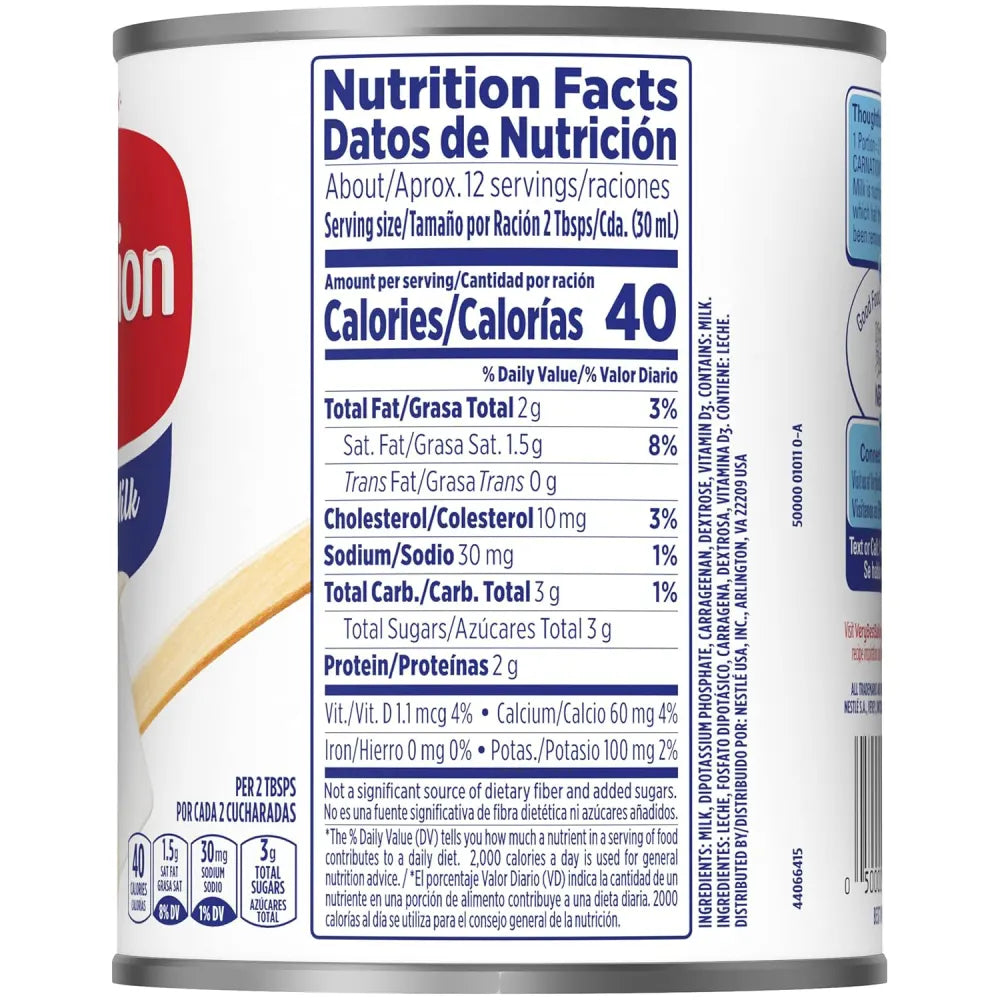 Nestle Carnation Evaporated Milk 12 oz From Mexmax INC.