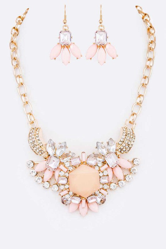 Crystal Statement Necklace Set from My Pampered Life Seattle
