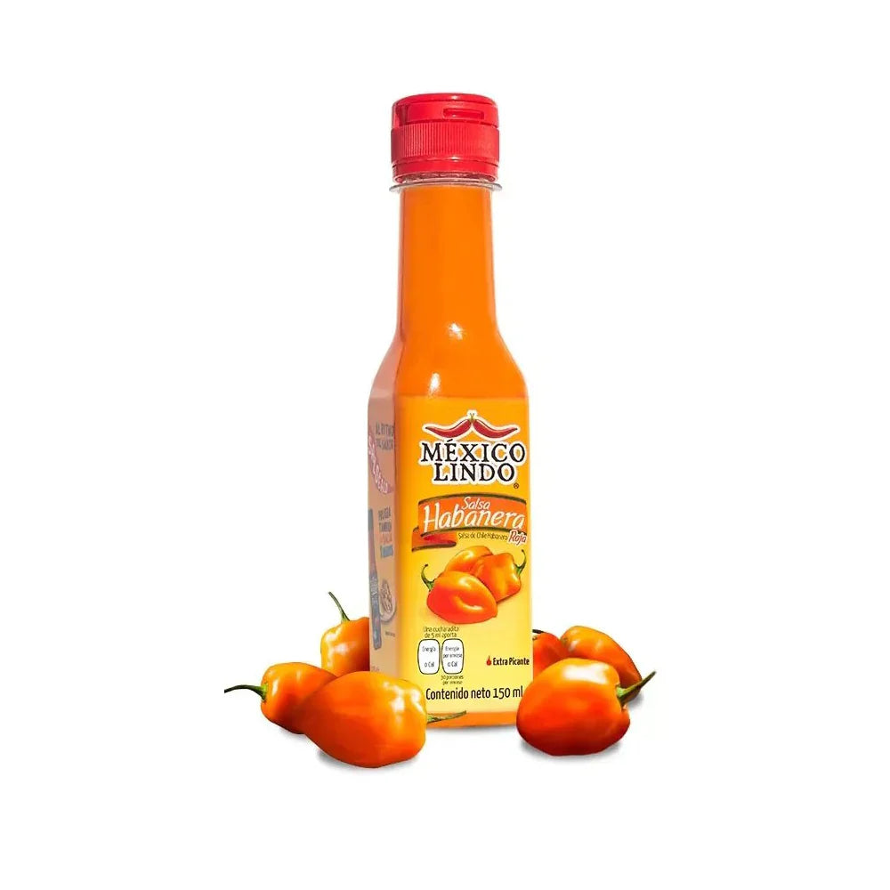 Mexico Lindo Red Habanero Sauce 5 oz from Mexmax INC.