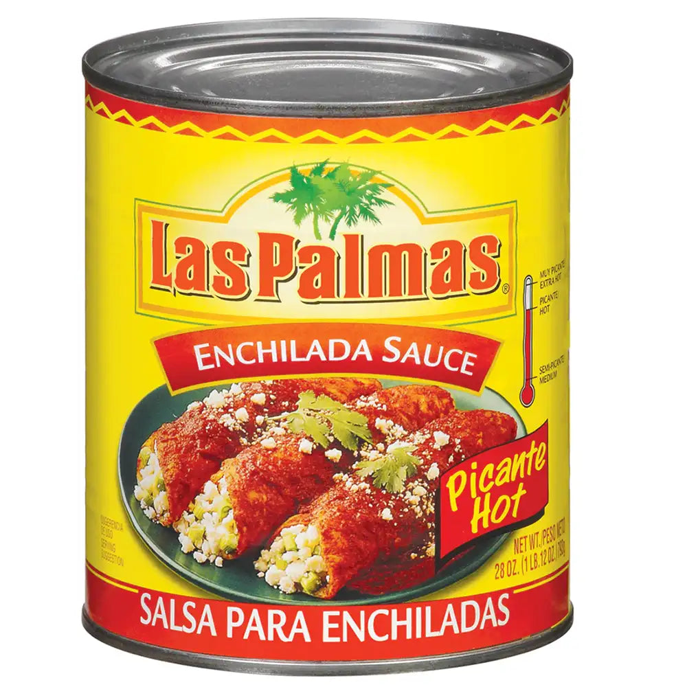 Las Palmas Hot Enchiladas Sauce 28 oz from Mexmax INC.