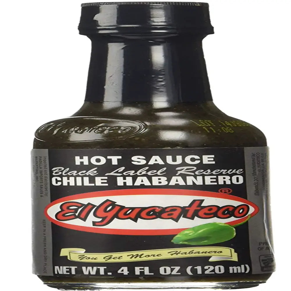 El Yucateco Black Habanero Sauce 4 oz from Mexmax INC.