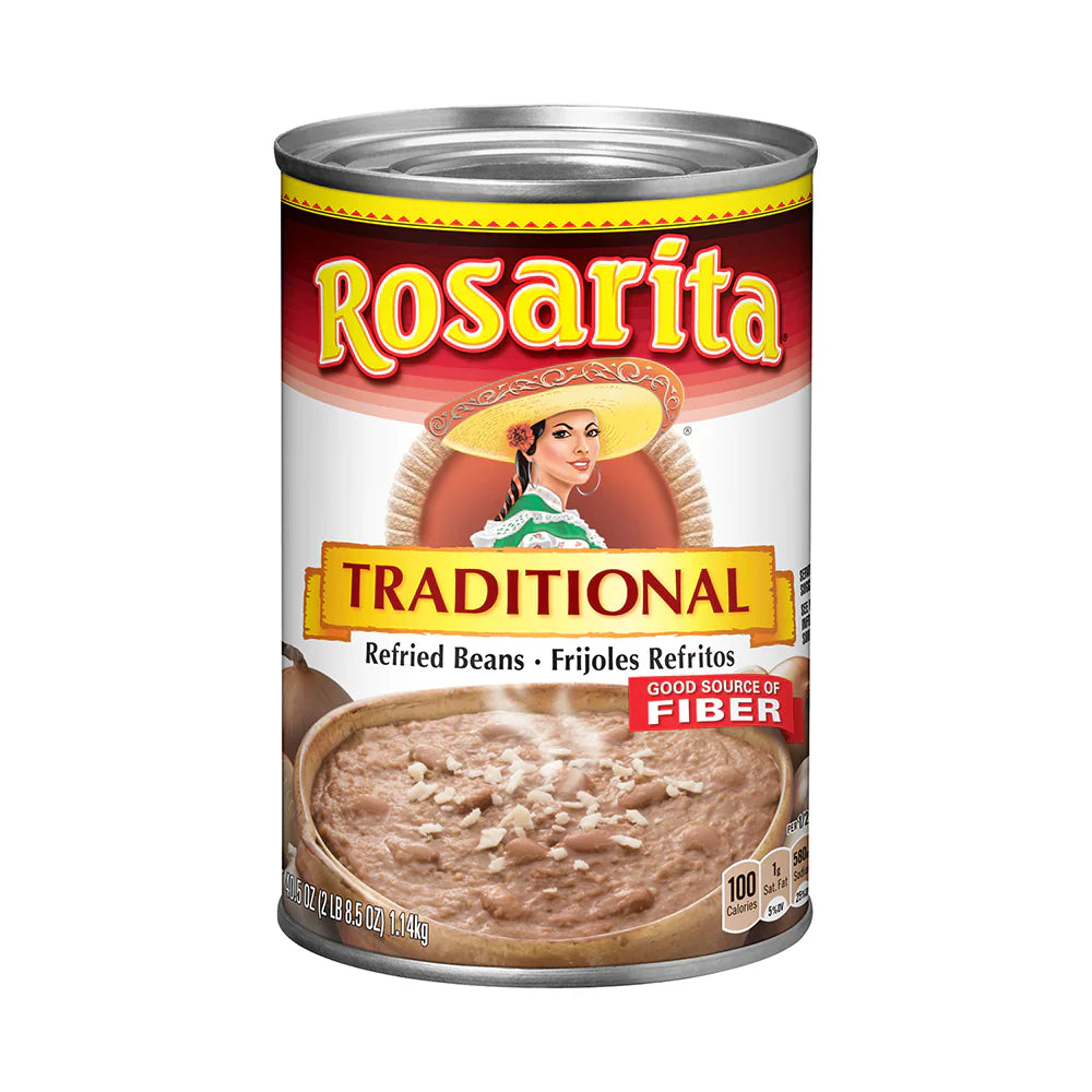 Rosarita Refried Beans 12 units of 40.5 oz cans from Mexmax INC.
