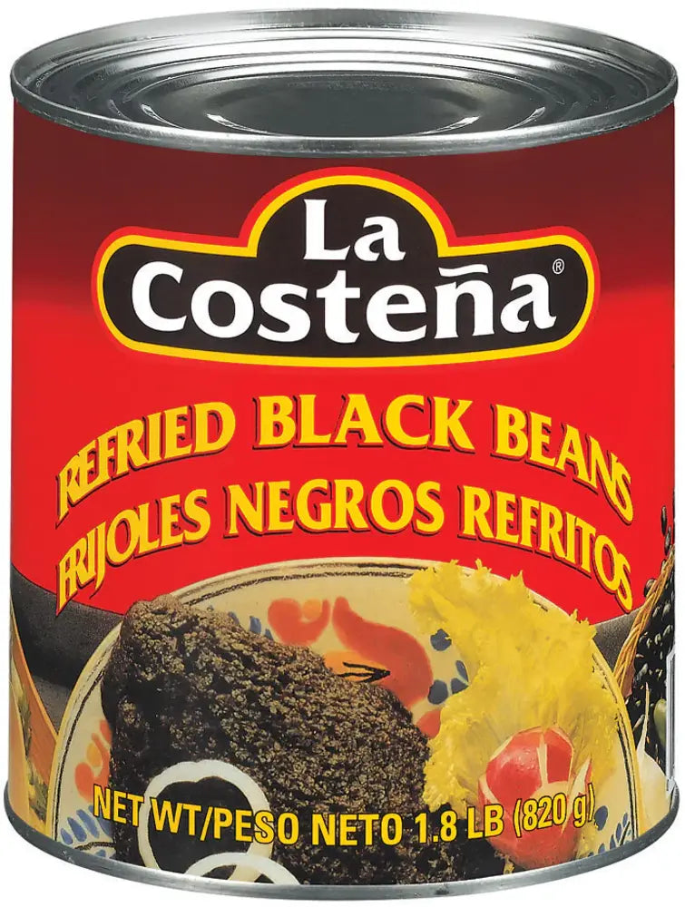 La Coste? Refried Black Beans 28.9 oz From Mexmax INC.