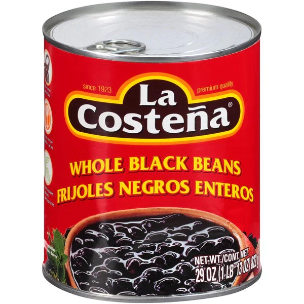 La Coste? Whole Black Beans 29 oz From Mexmax INC.