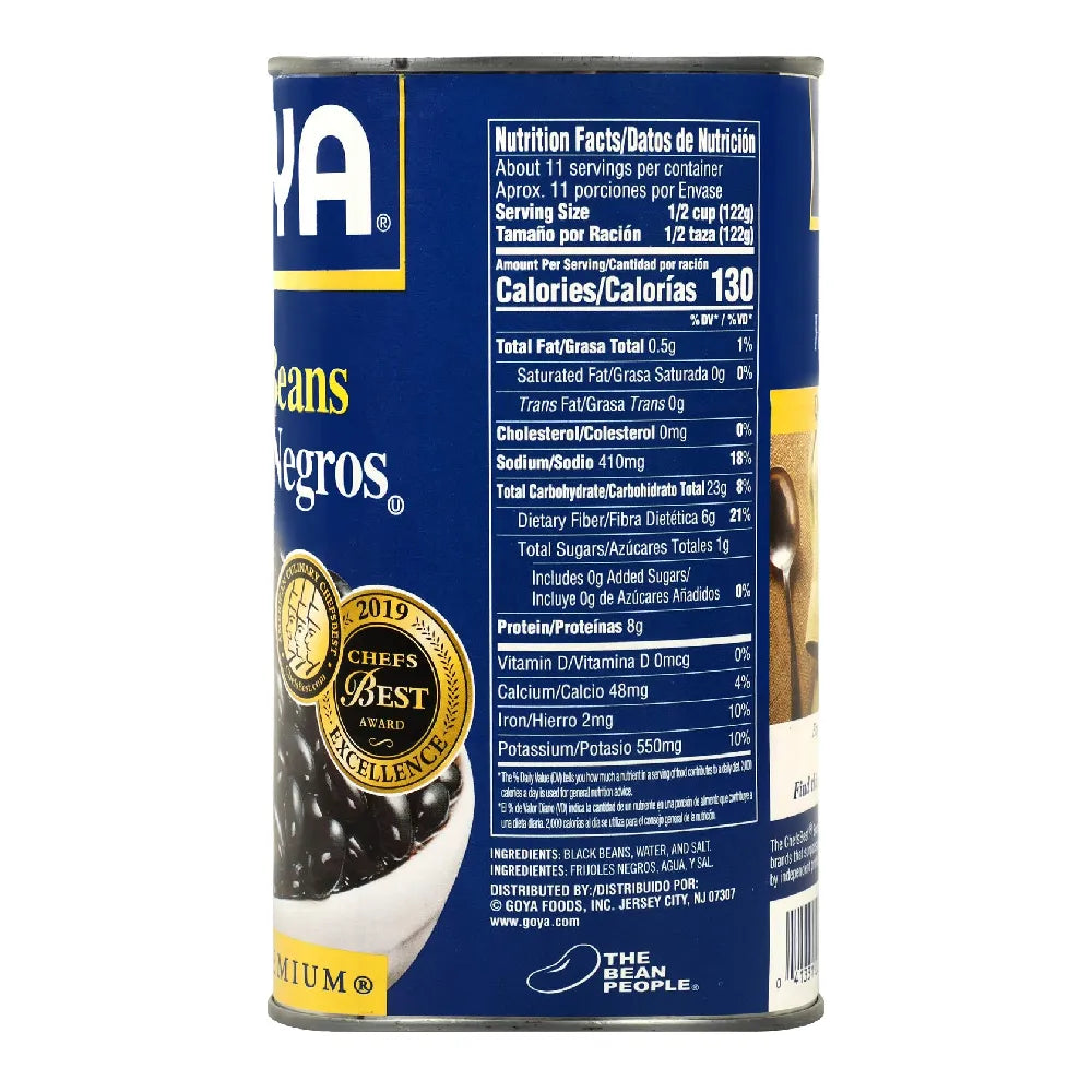 Goya Whole Black Beans 46 oz From Mexmax INC.