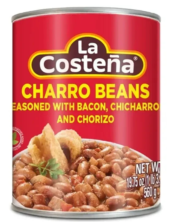 La Coste? Charros Beans 12 units of 19.75 oz cans from Mexmax INC.