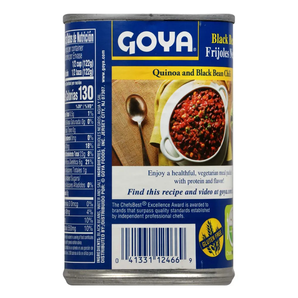Goya Whole Black Beans 15.5 oz From Mexmax INC.