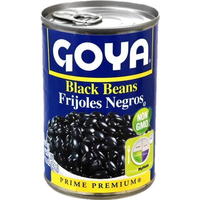 Goya Whole Black Beans 15.5 oz From Mexmax INC.