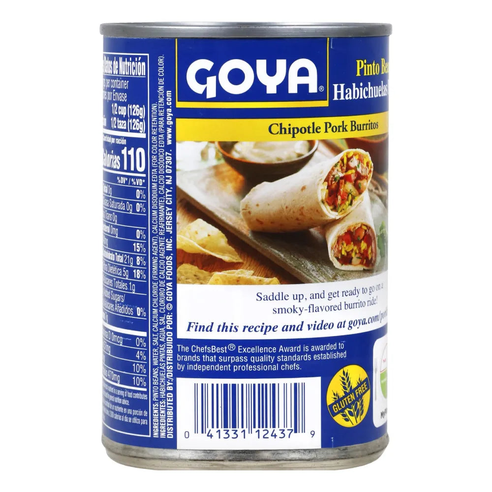 Goya Whole Pinto Beans 24 units (15.5 oz/unit) from Mexmax INC.