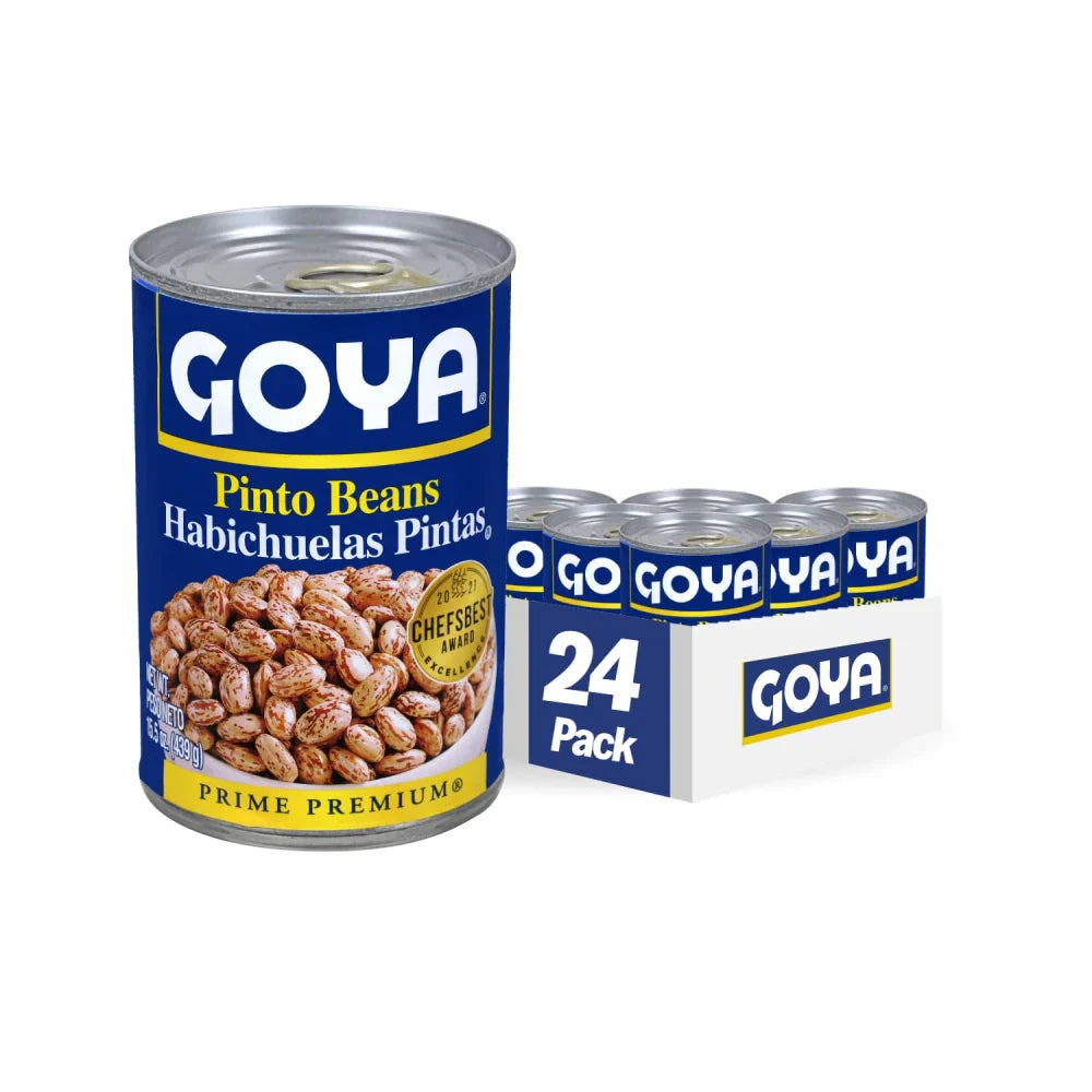 Goya Whole Pinto Beans 24 units (15.5 oz/unit) from Mexmax INC.