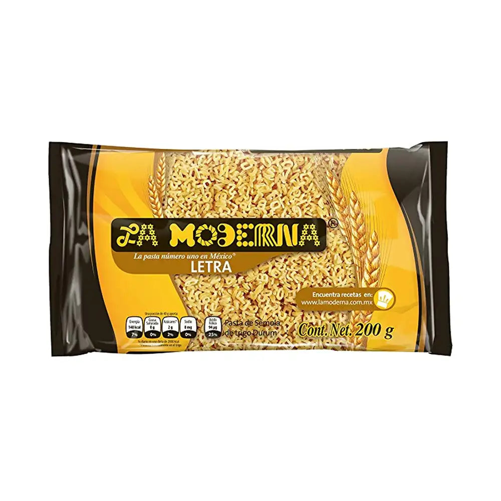 La Moderna Pasta Alphabet 7 oz From Mexmax INC.