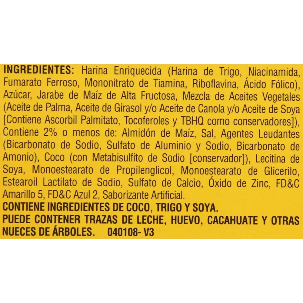 Gamesa Barras de Coco (Classic Line) 12 packs (4 ct/box) from Mexmax INC.