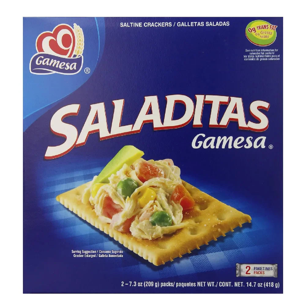 Gamesa Saladitas Saltine 12 boxes (2 ct/box) from Mexmax INC.