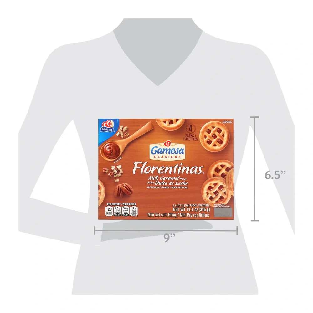 Gamesa Florentinas Dulce de Leche 11.1 oz 12 pack from Mexmax INC.