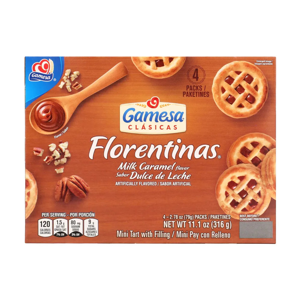 Gamesa Florentinas Dulce de Leche 11.1 oz 12 pack from Mexmax INC.