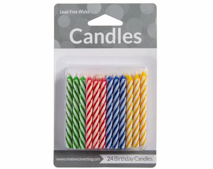 Birthday Candle Spiral 24 ct from Mexmax INC.