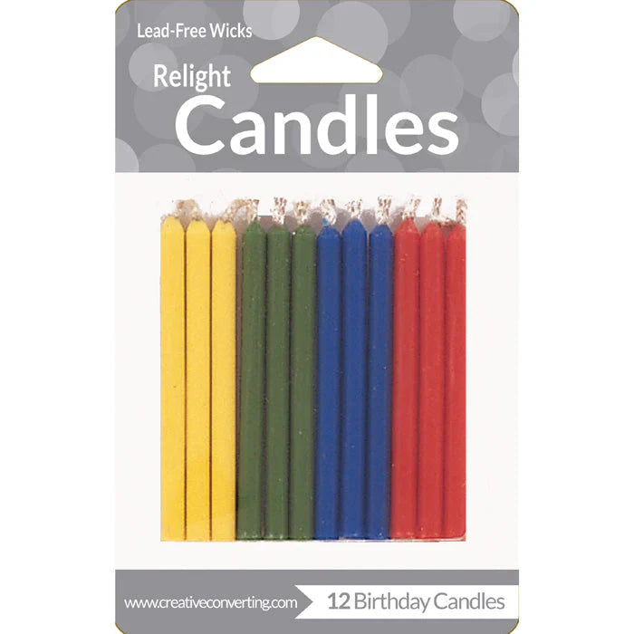 Magic Relighting Birthday Candle 12 ct from Mexmax INC.