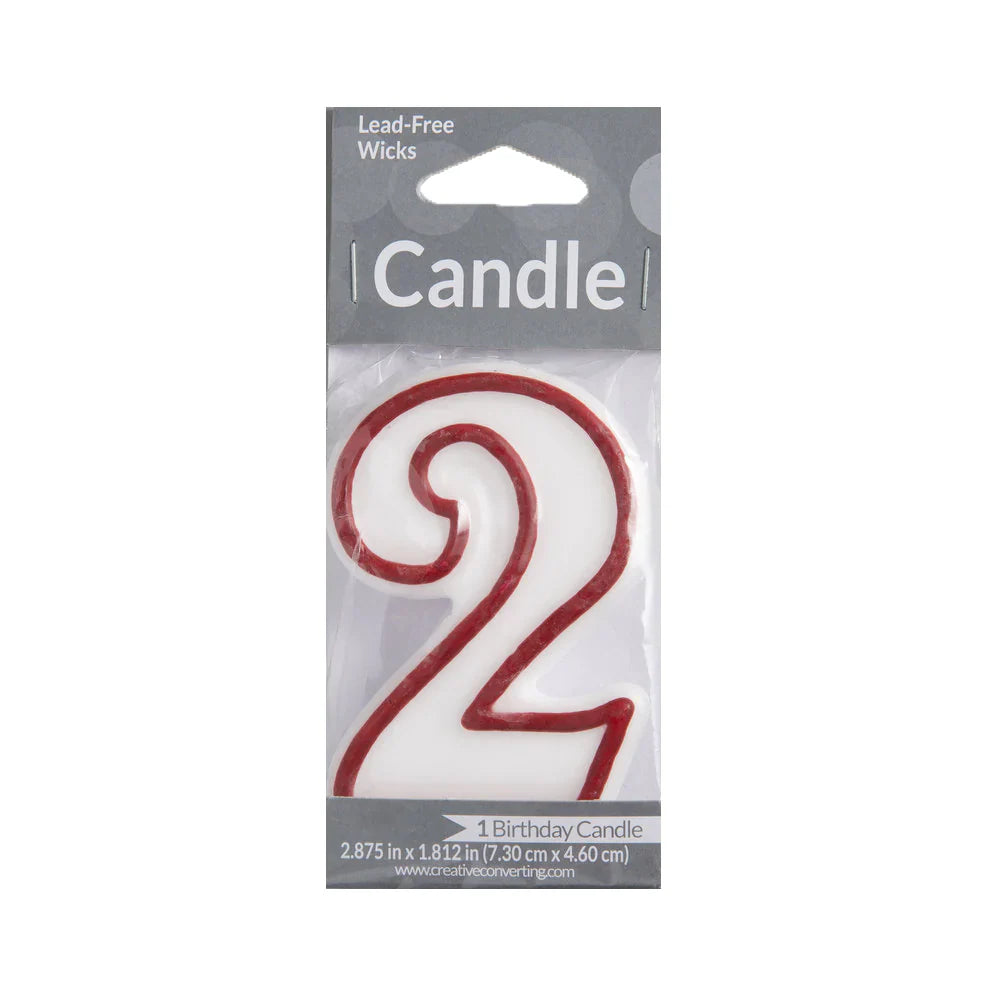 Numeral Birthday Candles 2 1 pk from Mexmax INC.