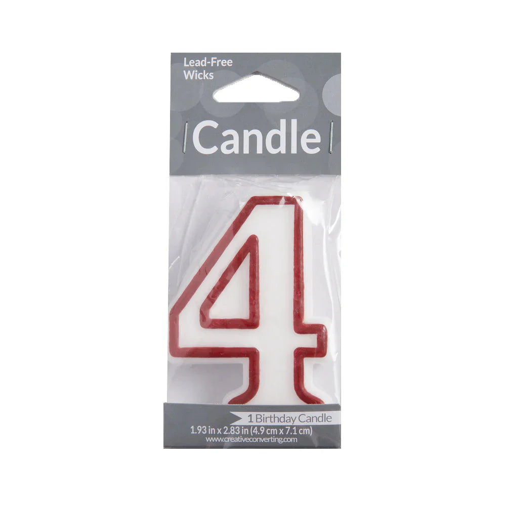 Numeral Birthday Candles 4 1 pk from Mexmax INC.