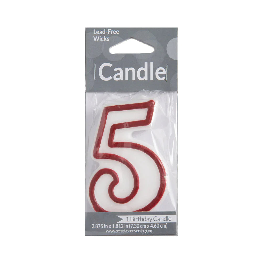 Numeral Birthday Candles 5 1 pk from Mexmax INC.