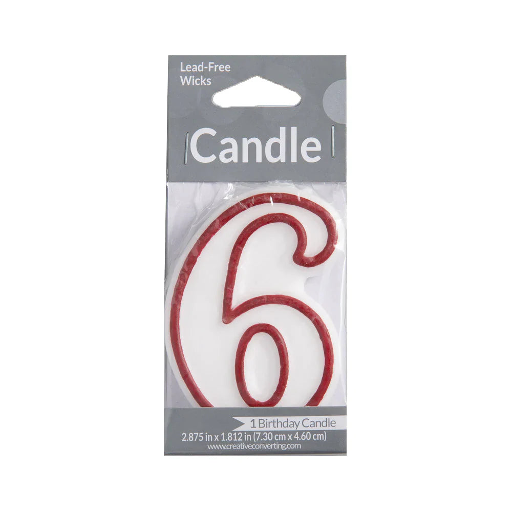 Numeral Birthday Candles 6 1 pk from Mexmax INC.