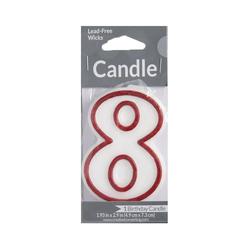 Numeral Birthday Candles 8 1 pk from Mexmax INC.