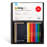 Sketch & Draw Combo, Hardcover Book & 30 pc Pencil Set from KINGART