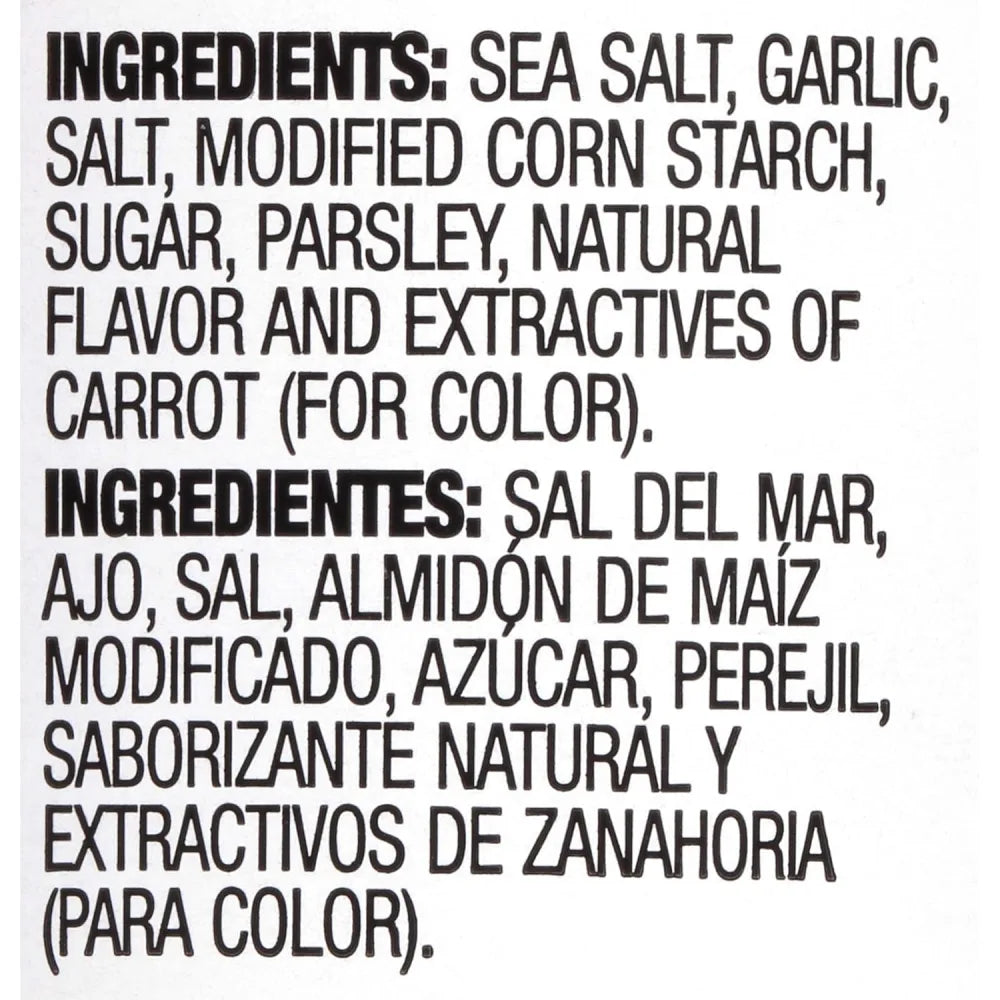 Lawry's Garlic with Parsley Salt 12 units (6 oz/unit) From Mexmax INC.