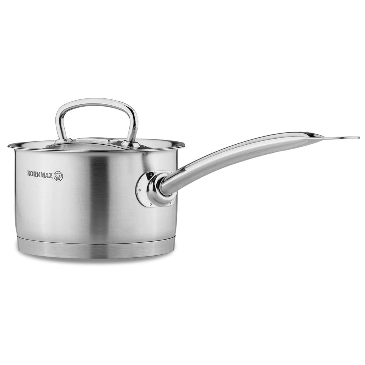Korkmaz Proline 2Qt Stainless Steel Saucepan with High Profile Lid from Jupiter Gear Home
