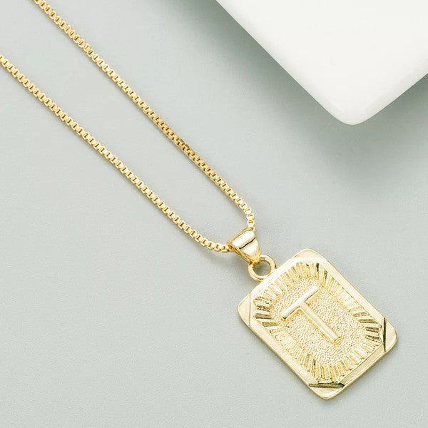 Classy Pendant Talia Initial Gold Letter Necklace from My Pampered Life Seattle