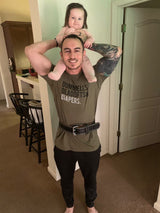 Military Green Triple D T-Shirt from DadBod Apparel