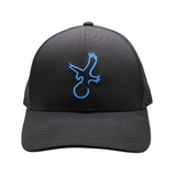 Black/Carolina Blue Eagle Performance Hat from Talon Golf LLC