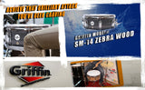 Deluxe Snare Drum by GRIFFIN - 14" x 5.5" Poplar Wood Shell with Zebra PVC Glossy Finish from GeekStands