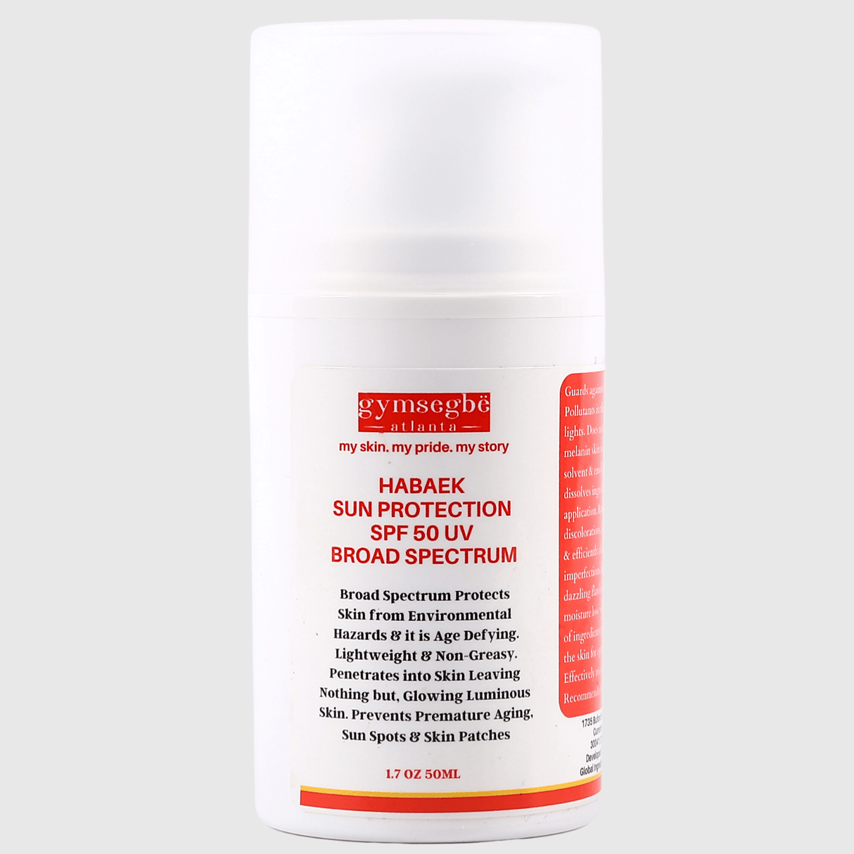 Habaek Sun Protection Face Moisturizer SPF50 from gymsegbë