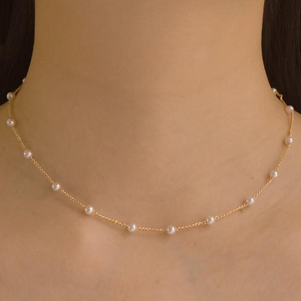 DAINTY PEARL NECKLACE from Ashlen