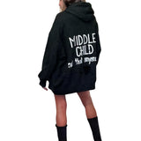 'MIDDLE' PAINTED HOODIE from Wren + Glory