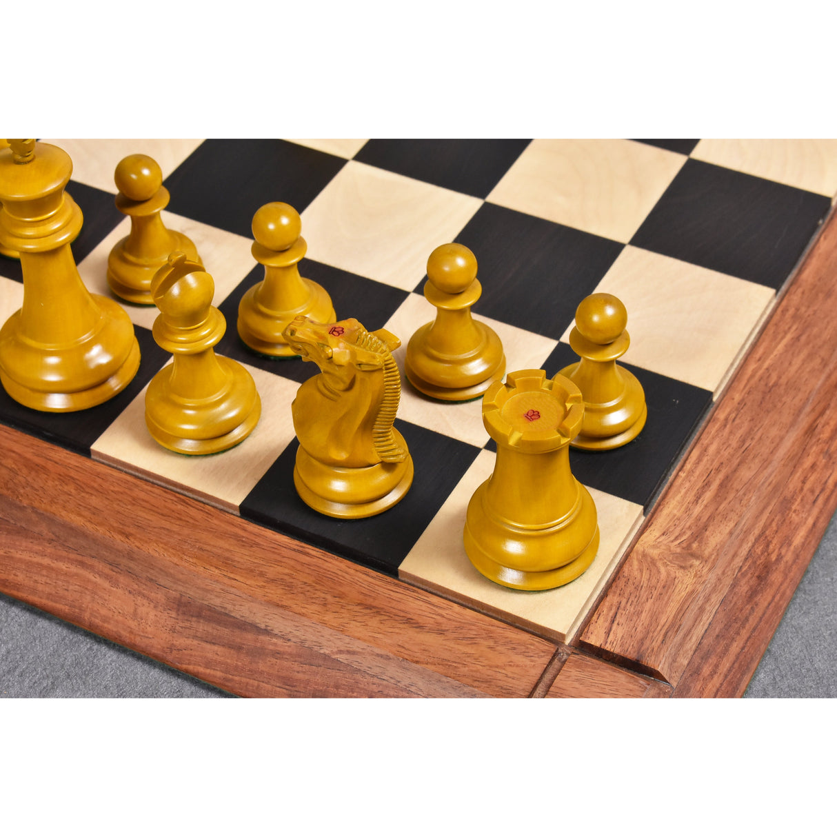 Jacques Cook Staunton Collectors Chess Set- Chess Pieces Only - Ebony Wood - 3.75" From Royal Chess Mall