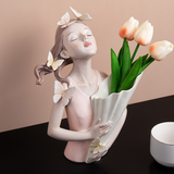 Beautiful Girl Flower Vase from Moderny