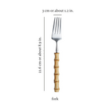 Natural Bamboo Flatware Set from Moderny