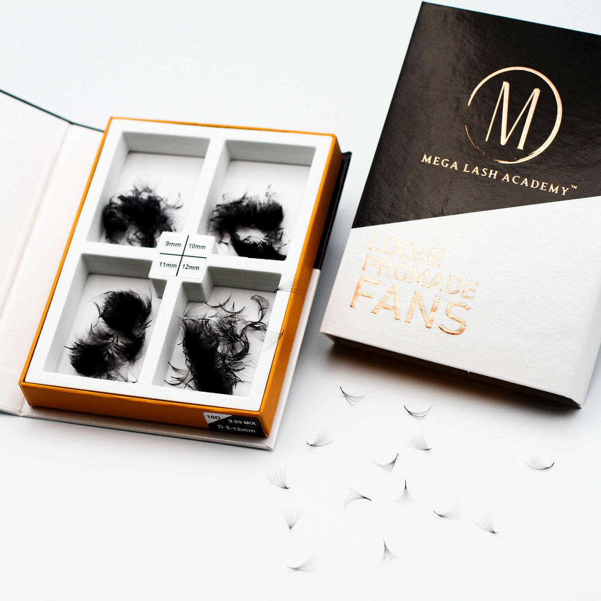 Mix 14D Promade Loose Fans - 1000 Fans from Mega Lash Academy