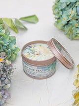 BY THE SEA Hydrangea Sea Salt Candle from Ash & Rose
