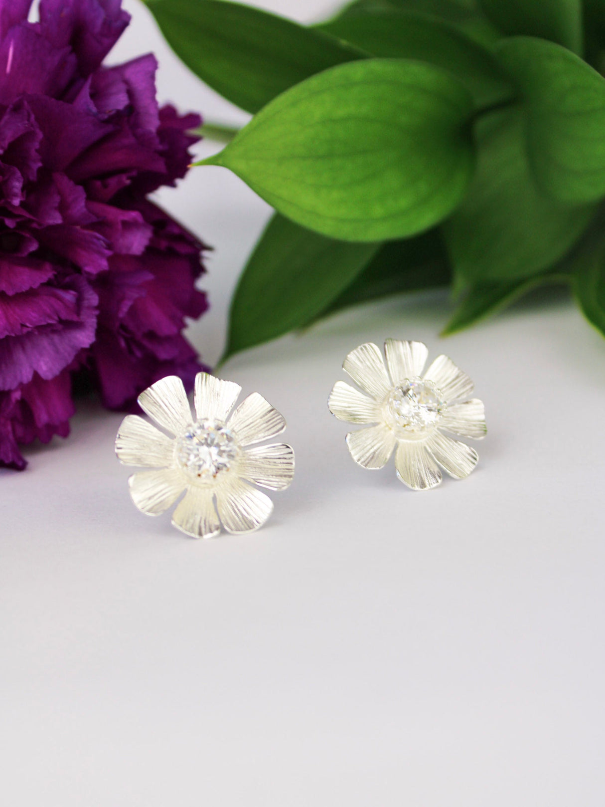 Daisy Statement Stud Earrings from Ash & Rose
