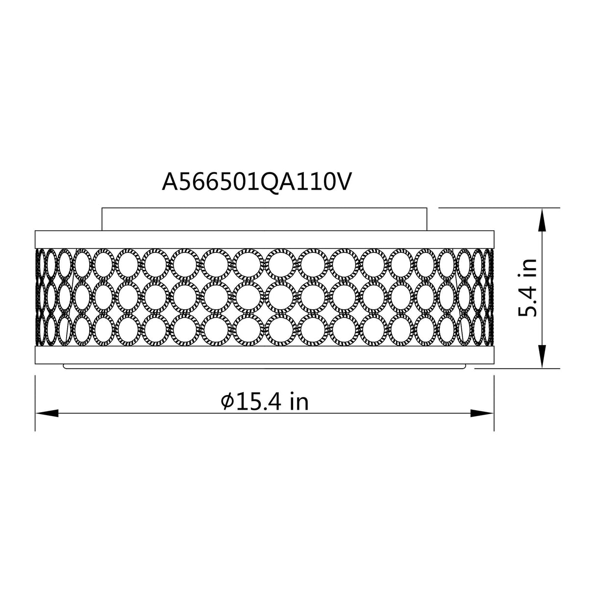 Modern 15" LED Flush Mount Lighting From ParrotUncle